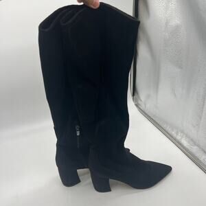 Marc Fisher Black Solid Tall Shaft Boots Size 10 M